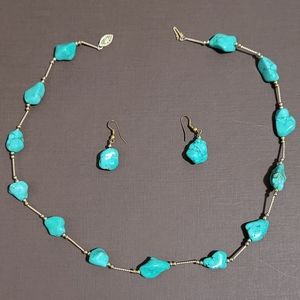 Turquoise gemstone set